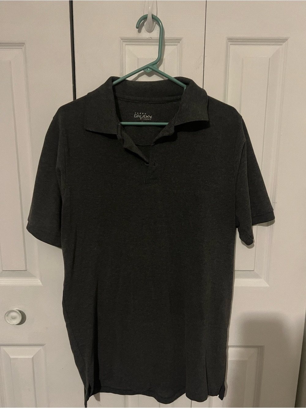 Galaxy By Harvic Men’s Charcoal Polo Shirt